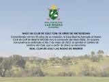 Nueva denominación: Real Club de Golf Las Rozas de Madrid
Presentación Real Club de Golf Las Rozas de Madrid